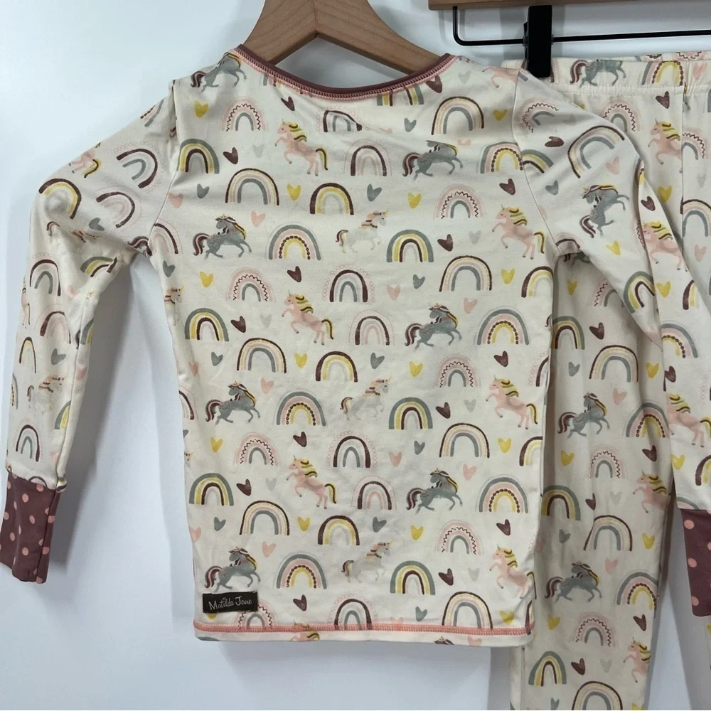 Matilda Jane Just Imagine Sutton Unicorns and Rainbows Jammies Pajama Set